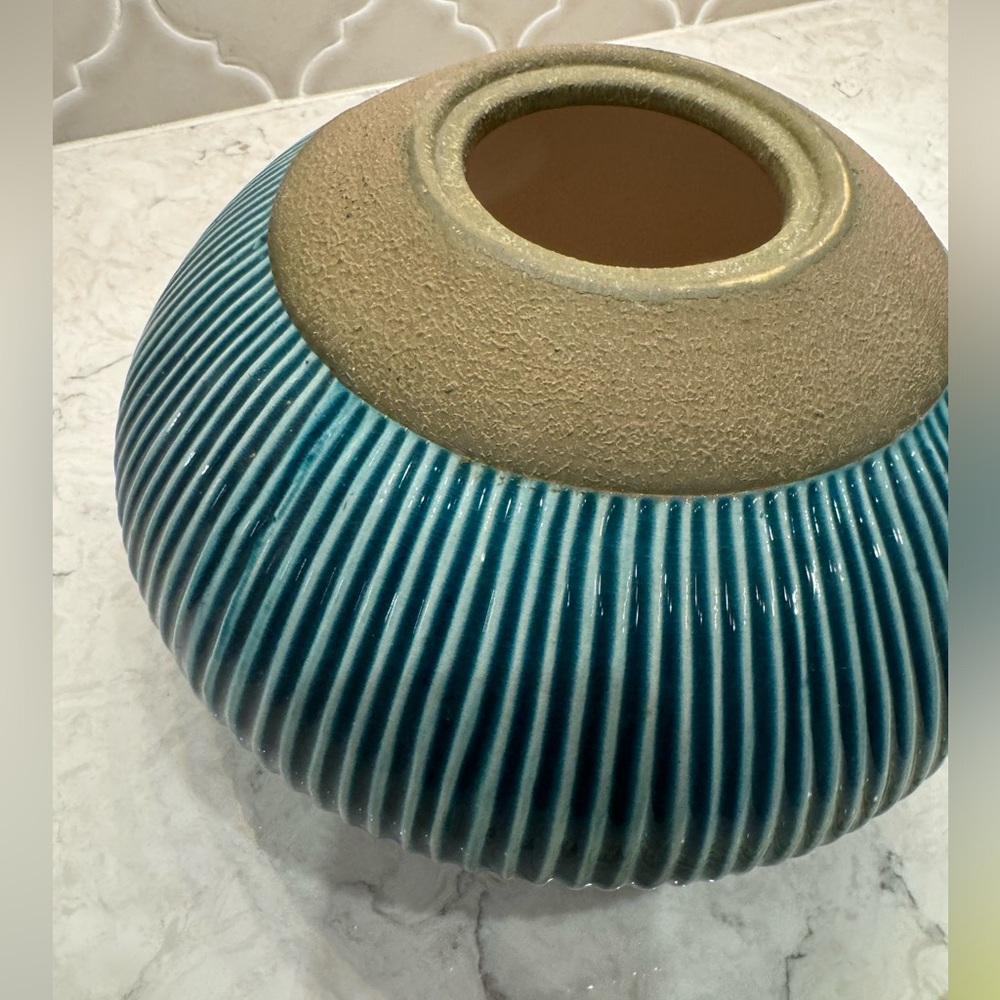 Outdoozie outdoor ‘cobalt’ tabletop Firepot for patio EUC - Picture 9 of 11